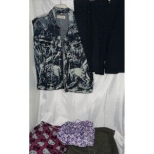 PLUS SIZE 3X WOMENS 22W 5 PC SHORTS CARGO PANTS PAJAMA PANTS JEAN JACKET DRESS